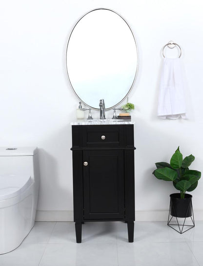 Elegant Furniture & Lighting - Park Avenue 18 inch Single bathroom vanity in Black - VF12518BK veiw 2