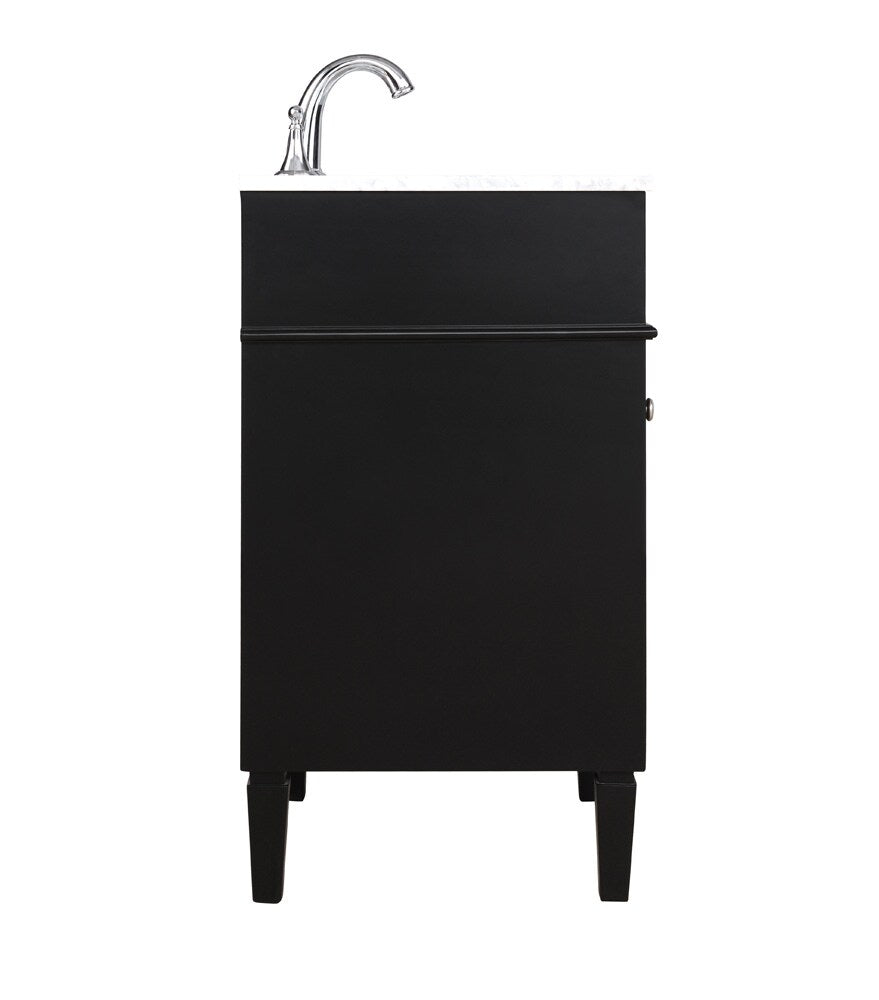 Elegant Furniture & Lighting - Park Avenue 18 inch Single bathroom vanity in Black - VF12518BK veiw 7