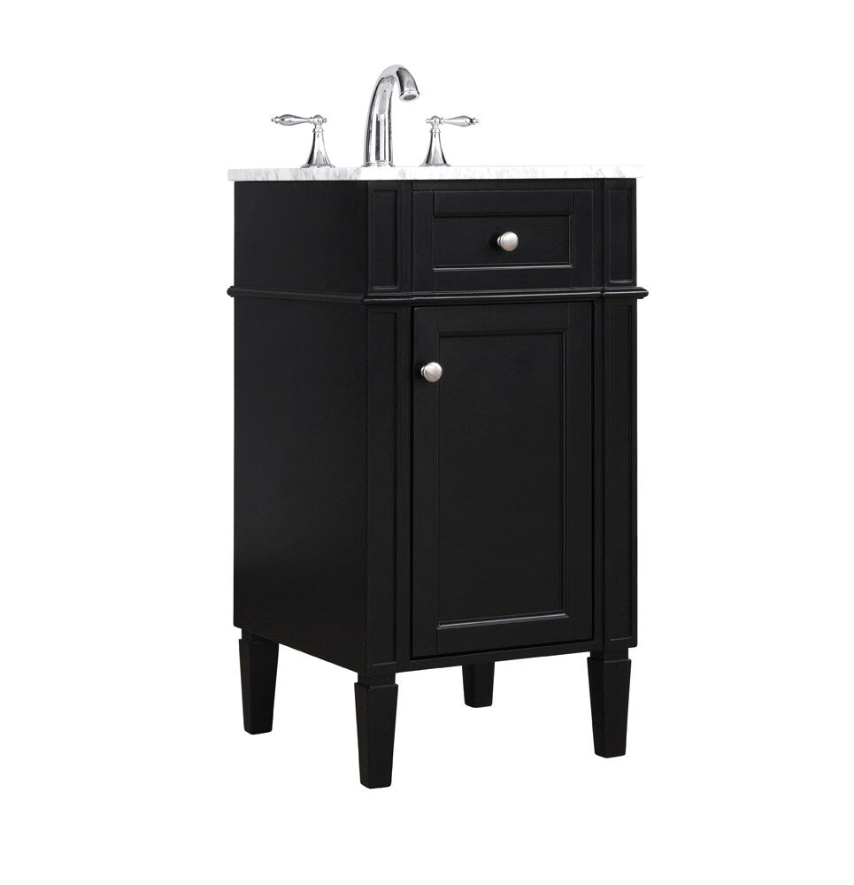 Elegant Furniture & Lighting - Park Avenue 18 inch Single bathroom vanity in Black - VF12518BK veiw 14