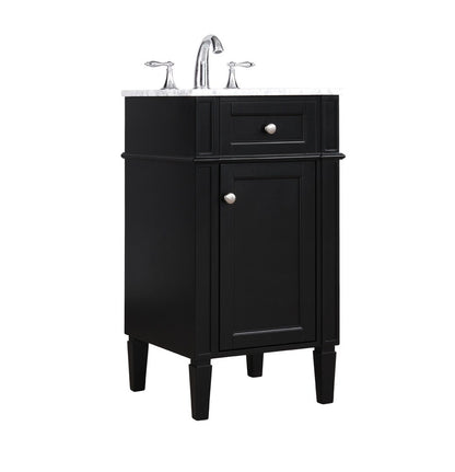 Elegant Furniture & Lighting - Park Avenue 18 inch Single bathroom vanity in Black - VF12518BK veiw 14