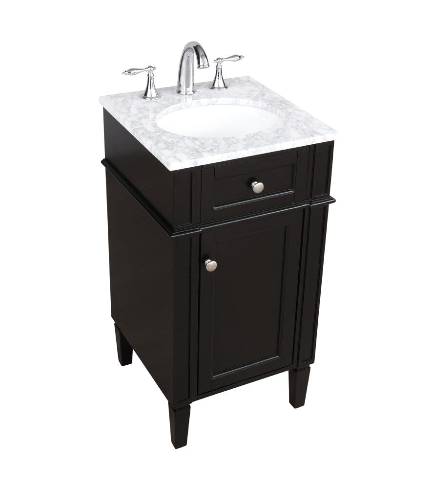 Elegant Furniture & Lighting - Park Avenue 18 inch Single bathroom vanity in Black - VF12518BK veiw 15