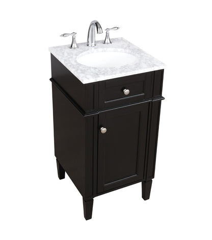 Elegant Furniture & Lighting - Park Avenue 18 inch Single bathroom vanity in Black - VF12518BK veiw 15