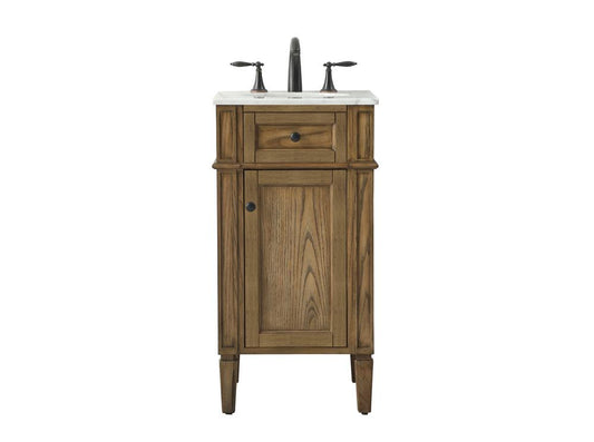 Elegant Furniture & Lighting - Park Avenue 18 inch Single bathroom vanity in driftwood - VF12518DW veiw 1