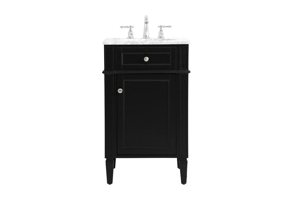 Elegant Furniture & Lighting - Park Avenue 21 inch Single bathroom vanity in black - VF12521BK veiw 1