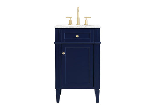 Elegant Furniture & Lighting - Park Avenue 21 inch Single bathroom vanity in blue - VF12521BL veiw 1