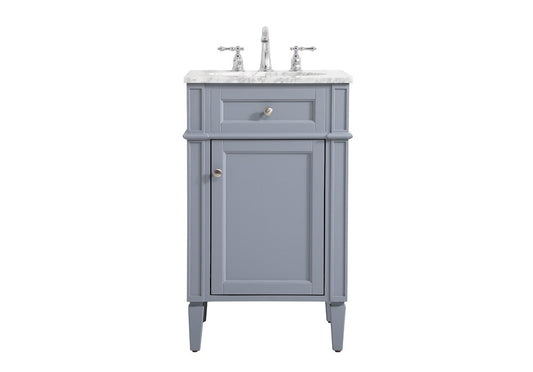 Elegant Furniture & Lighting - Park Avenue 21 inch Single bathroom vanity in grey - VF12521GR veiw 1