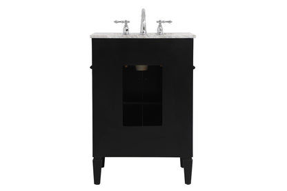 Elegant Furniture & Lighting - Park Avenue 24 inch Single bathroom vanity in Black - VF12524BK veiw 8