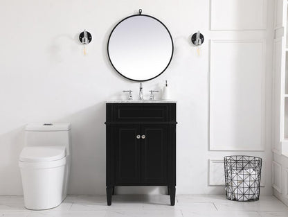Elegant Furniture & Lighting - Park Avenue 24 inch Single bathroom vanity in Black - VF12524BK veiw 11