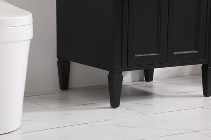 Elegant Furniture & Lighting - Park Avenue 24 inch Single bathroom vanity in Black - VF12524BK veiw 13
