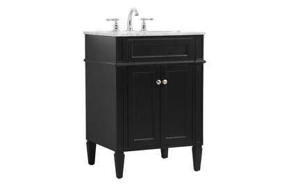 Elegant Furniture & Lighting - Park Avenue 24 inch Single bathroom vanity in Black - VF12524BK veiw 14