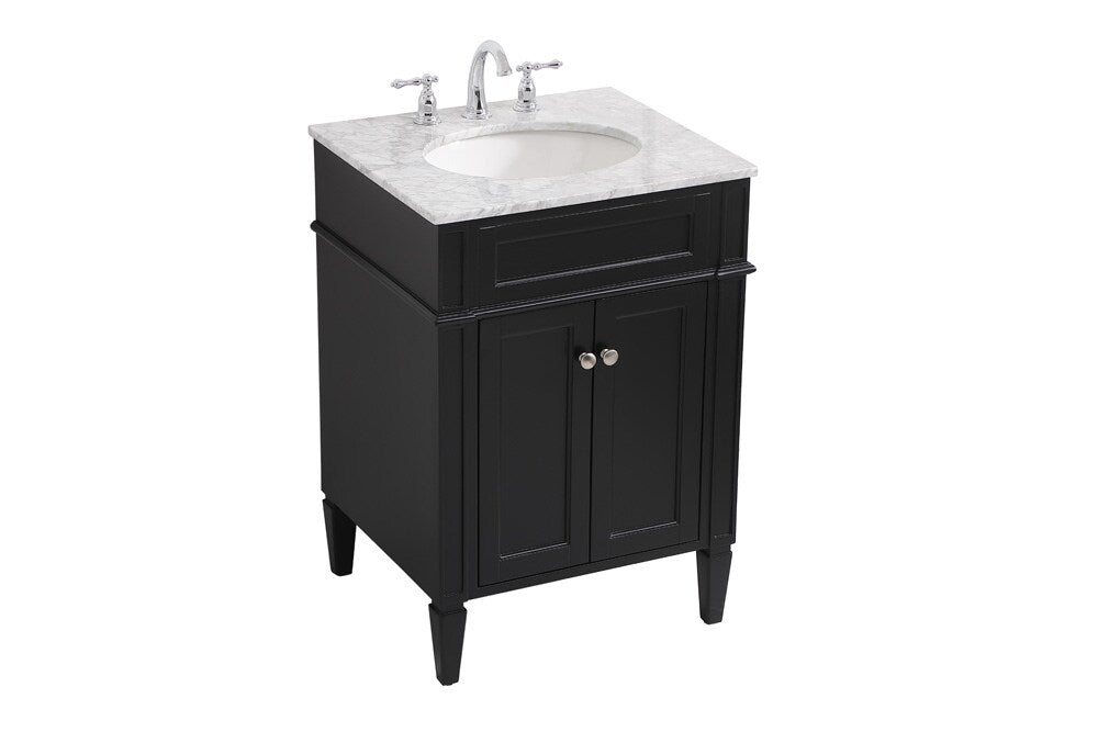 Elegant Furniture & Lighting - Park Avenue 24 inch Single bathroom vanity in Black - VF12524BK veiw 15