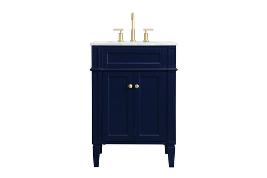 Elegant Furniture & Lighting - Park Avenue 24 inch Single bathroom vanity in blue - VF12524BL veiw 1