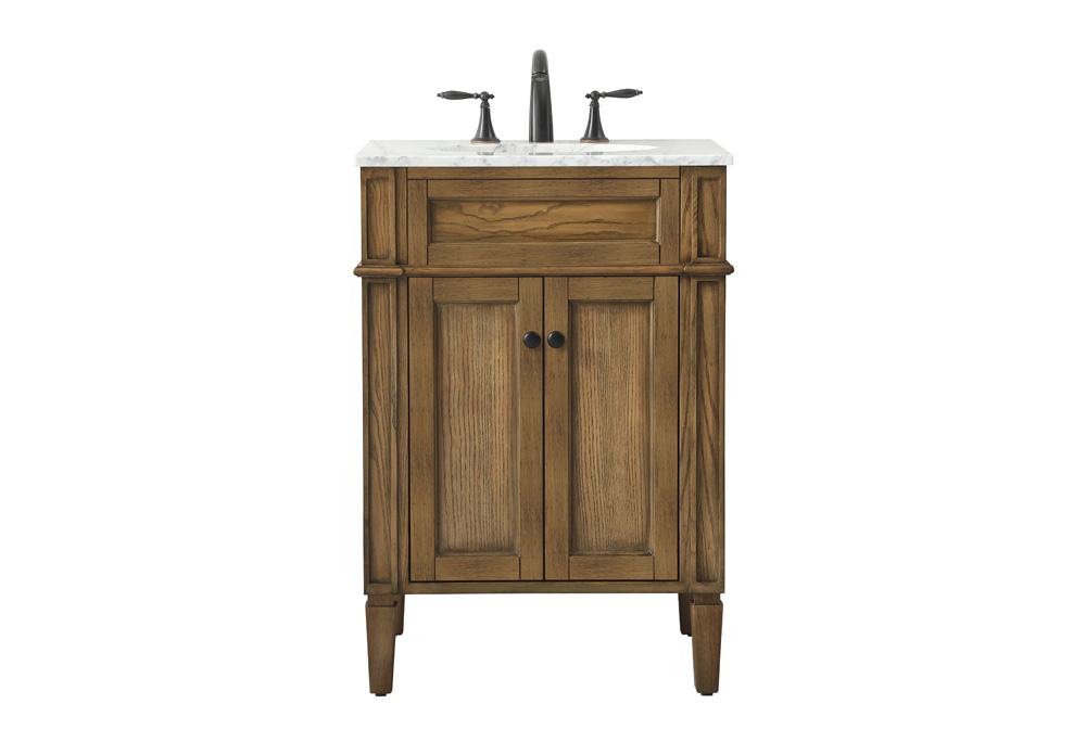 Elegant Furniture & Lighting - Park Avenue 24 inch Single bathroom vanity in driftwood - VF12524DW veiw 1