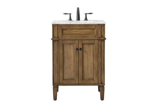 Elegant Furniture & Lighting - Park Avenue 24 inch Single bathroom vanity in driftwood - VF12524DW veiw 1