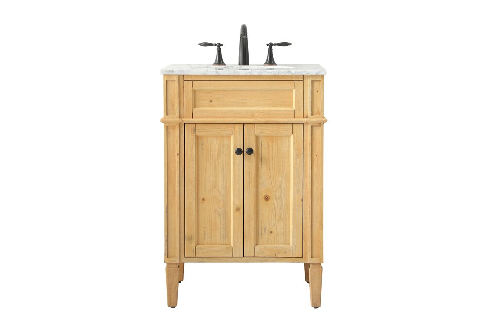 Elegant Furniture & Lighting - Park Avenue 24 inch Single bathroom vanity in natural wood - VF12524NW veiw 1