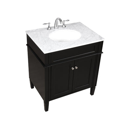 Elegant Furniture & Lighting - Park Avenue 30 inch Single bathroom vanity in Black - VF12530BK veiw 15