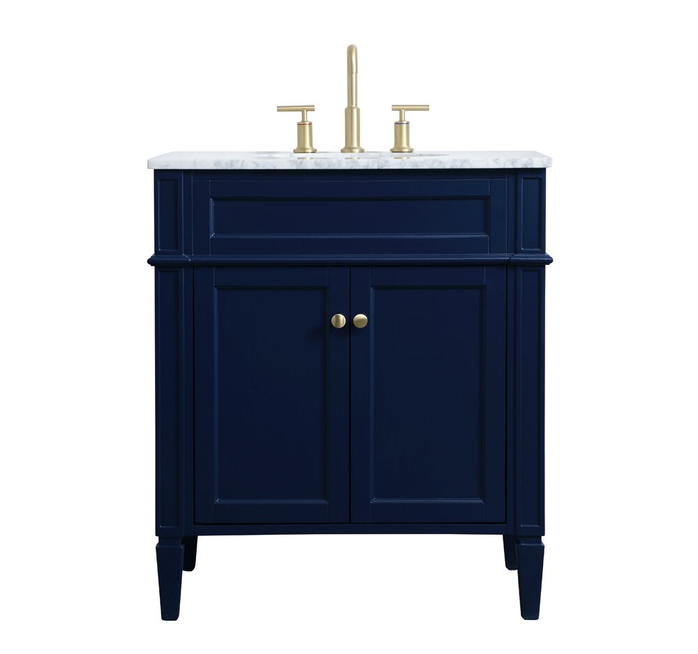 Elegant Furniture & Lighting - Park Avenue 30 inch Single bathroom vanity in blue - VF12530BL veiw 1