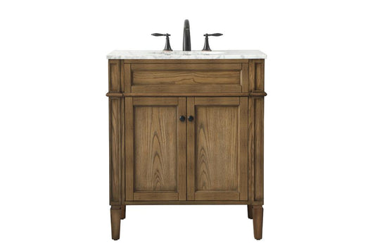 Elegant Furniture & Lighting - Park Avenue 30 inch Single bathroom vanity in driftwood - VF12530DW veiw 1