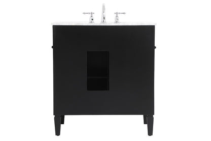 Elegant Furniture & Lighting - Park Avenue 32 inch Single bathroom vanity in Black - VF12532BK veiw 8