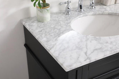 Elegant Furniture & Lighting - Park Avenue 32 inch Single bathroom vanity in Black - VF12532BK veiw 12