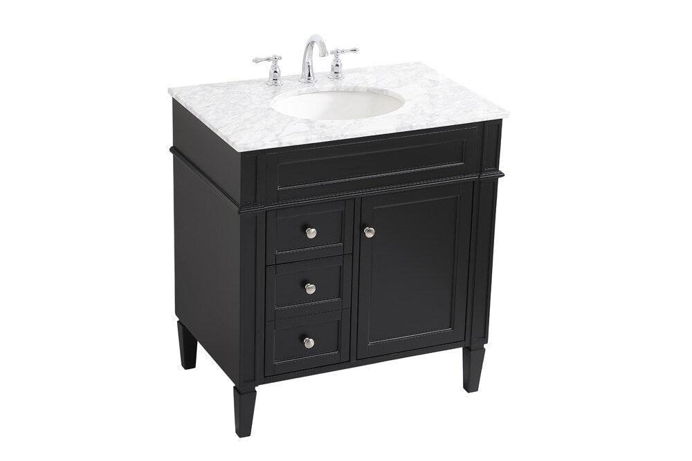 Elegant Furniture & Lighting - Park Avenue 32 inch Single bathroom vanity in Black - VF12532BK veiw 15