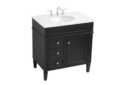Elegant Furniture & Lighting - Park Avenue 32 inch Single bathroom vanity in Black - VF12532BK veiw 15