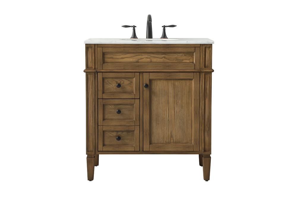 Elegant Furniture & Lighting - Park Avenue 32 inch Single bathroom vanity in driftwood - VF12532DW veiw 1