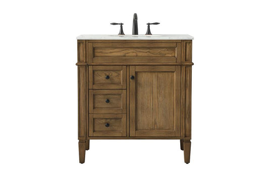 Elegant Furniture & Lighting - Park Avenue 32 inch Single bathroom vanity in driftwood - VF12532DW veiw 1