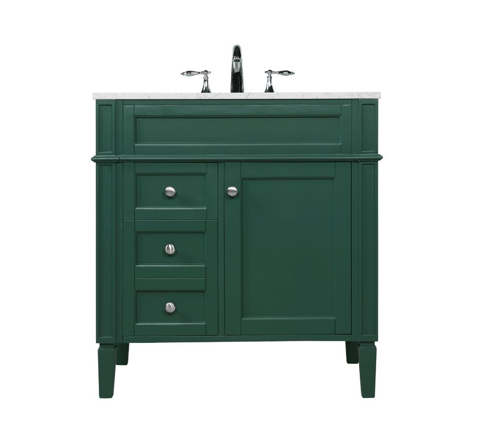 Elegant Furniture & Lighting - Park Avenue 32 inch Single bathroom vanity in green - VF12532GN veiw 1