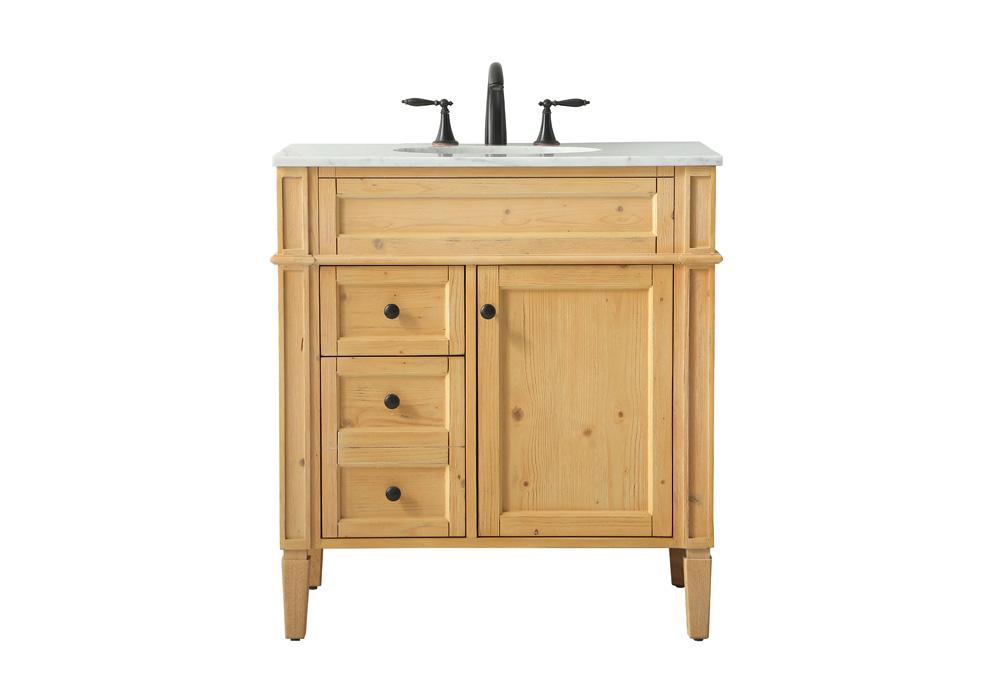 Elegant Furniture & Lighting - Park Avenue 32 inch Single bathroom vanity in natural wood - VF12532NW veiw 1