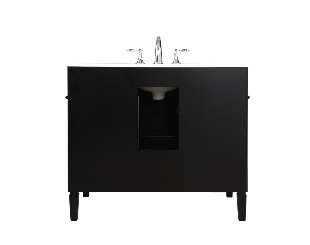 Elegant Furniture & Lighting - Park Avenue 40 inch Single bathroom vanity in Black - VF12540BK veiw 8