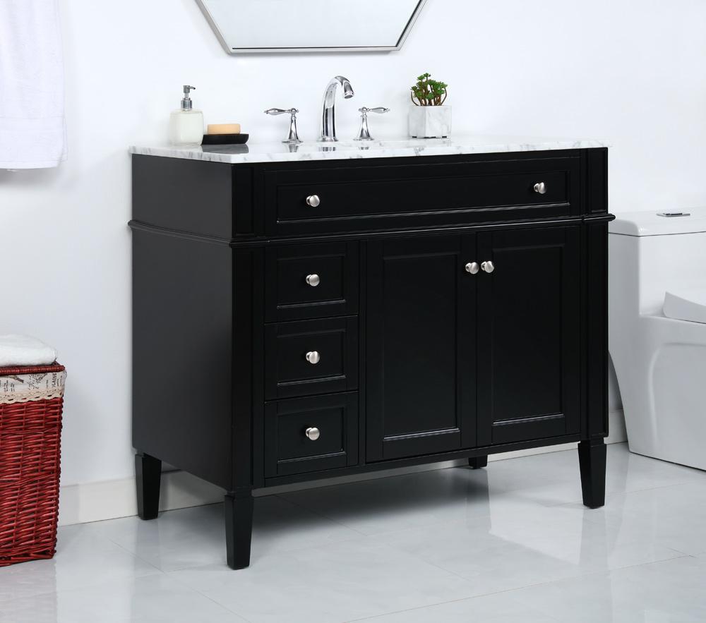 Elegant Furniture & Lighting - Park Avenue 40 inch Single bathroom vanity in Black - VF12540BK veiw 9