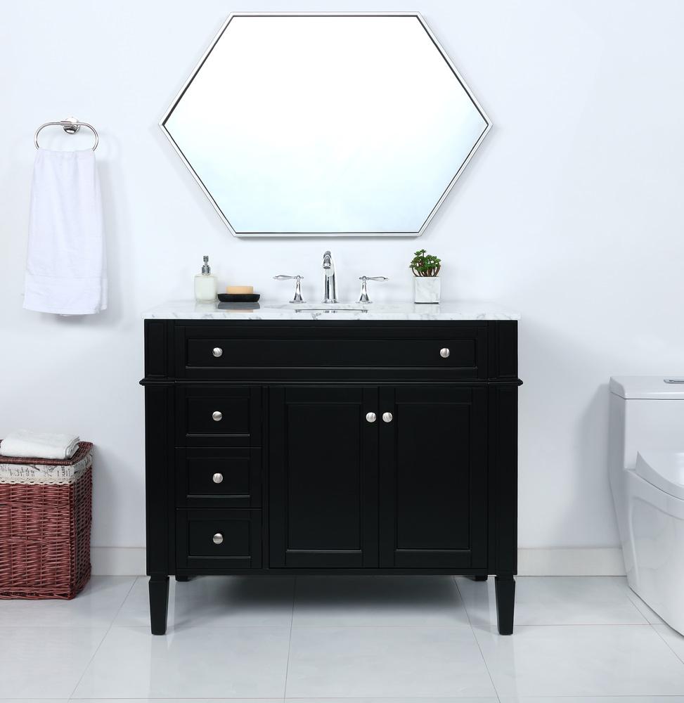 Elegant Furniture & Lighting - Park Avenue 40 inch Single bathroom vanity in Black - VF12540BK veiw 11