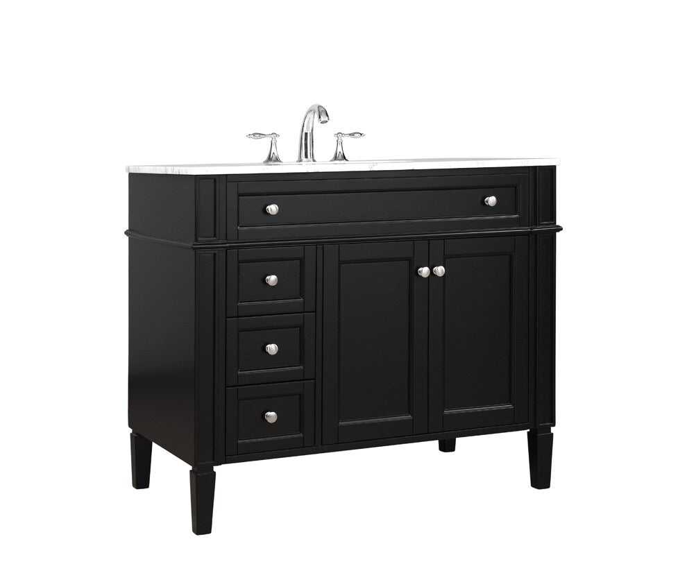 Elegant Furniture & Lighting - Park Avenue 40 inch Single bathroom vanity in Black - VF12540BK veiw 14