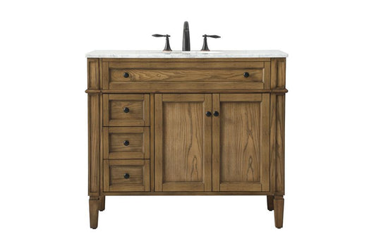 Elegant Furniture & Lighting - Park Avenue 40 inch Single bathroom vanity in driftwood - VF12540DW veiw 1