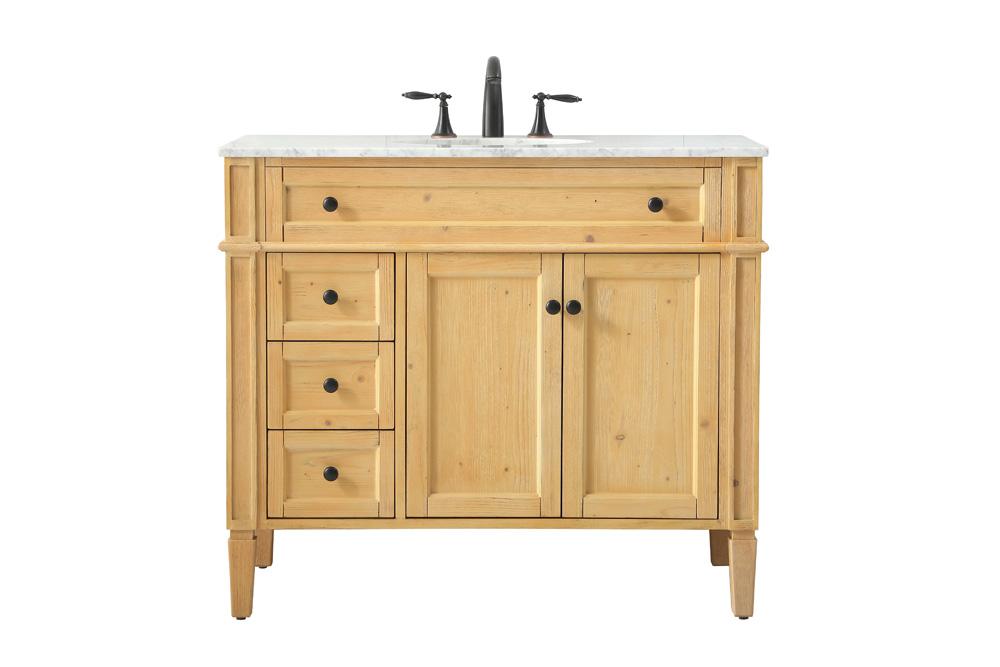 Elegant Furniture & Lighting - Park Avenue 40 inch Single bathroom vanity in natural wood - VF12540NW veiw 1