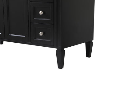Elegant Furniture & Lighting - Park Avenue 48 inch Single bathroom vanity in Black - VF12548BK veiw 6