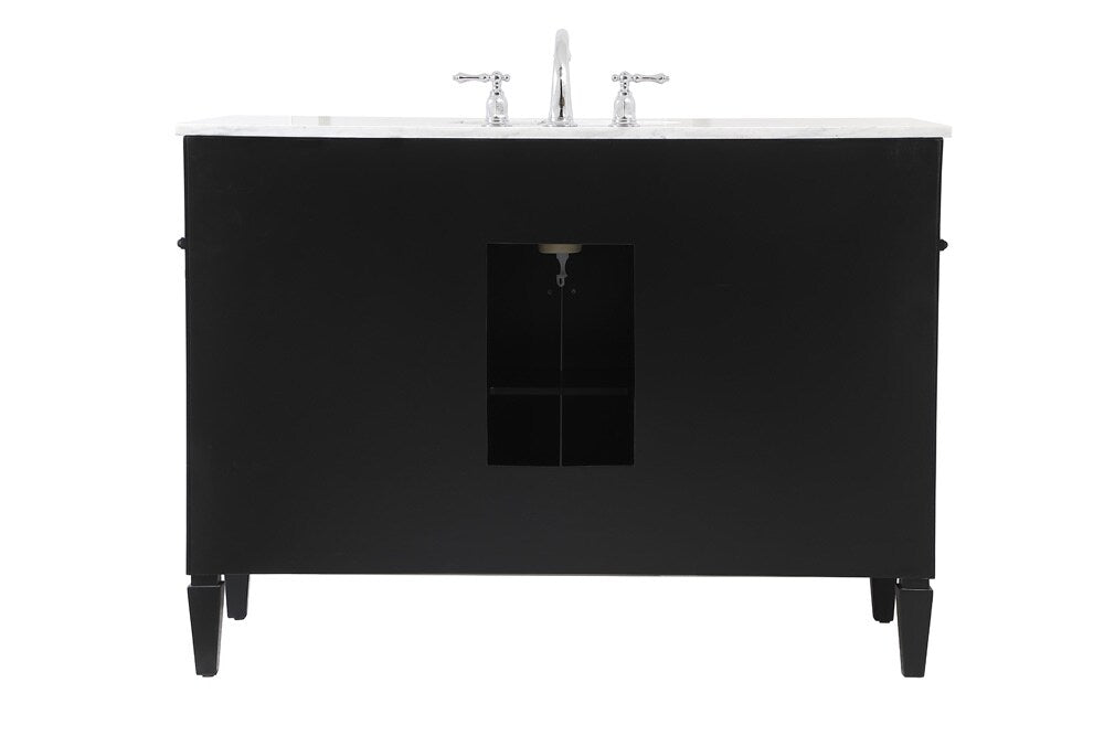 Elegant Furniture & Lighting - Park Avenue 48 inch Single bathroom vanity in Black - VF12548BK veiw 8
