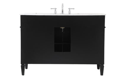 Elegant Furniture & Lighting - Park Avenue 48 inch Single bathroom vanity in Black - VF12548BK veiw 8