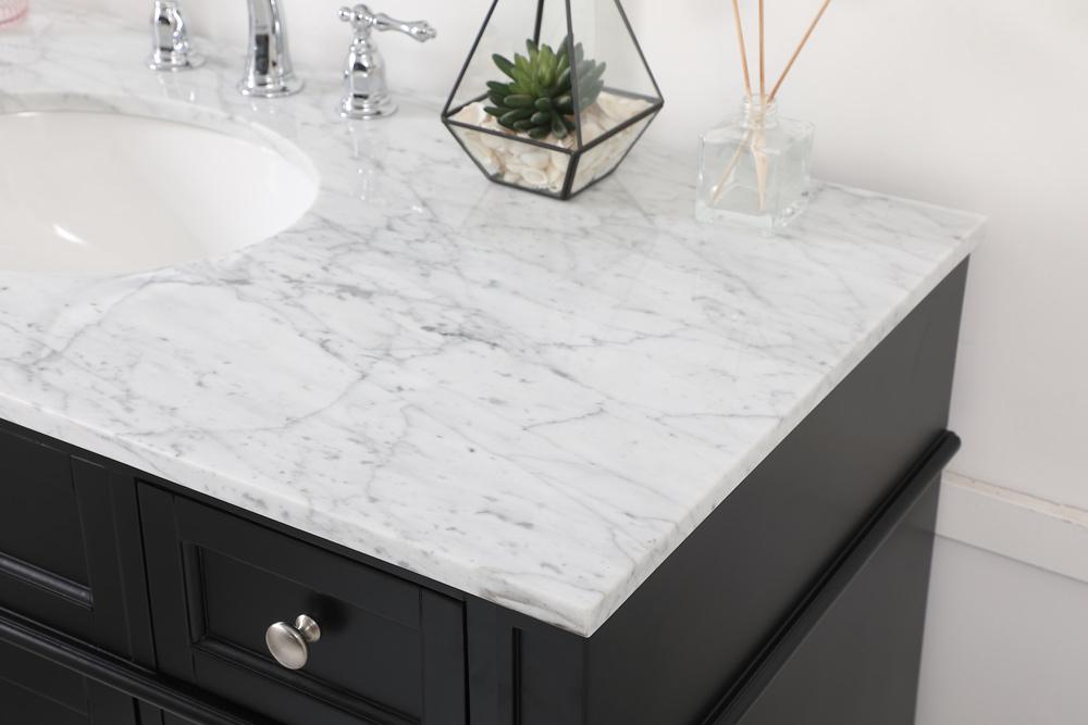 Elegant Furniture & Lighting - Park Avenue 48 inch Single bathroom vanity in Black - VF12548BK veiw 12
