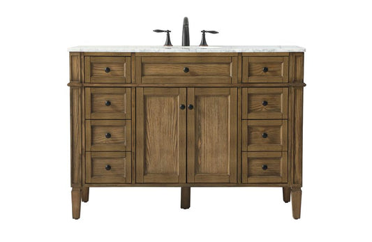 Elegant Furniture & Lighting - Park Avenue 48 inch Single bathroom vanity in driftwood - VF12548DW veiw 1