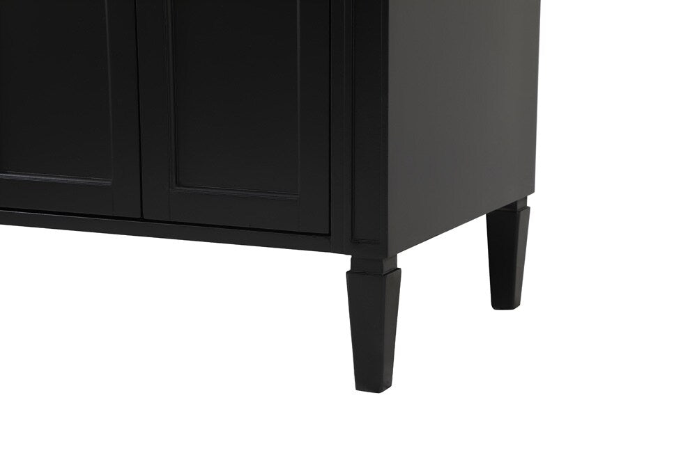 Elegant Furniture & Lighting - Park Avenue 60 inch double bathroom vanity in Black - VF12560DBK veiw 6