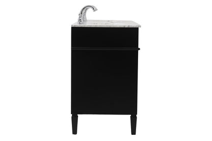 Elegant Furniture & Lighting - Park Avenue 60 inch double bathroom vanity in Black - VF12560DBK veiw 7