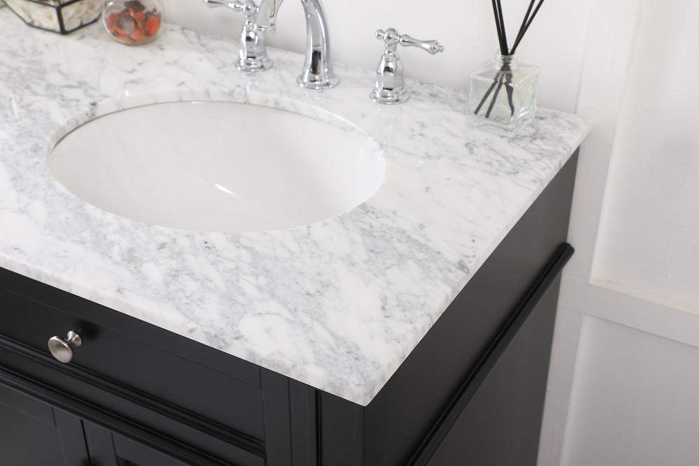 Elegant Furniture & Lighting - Park Avenue 60 inch double bathroom vanity in Black - VF12560DBK veiw 12