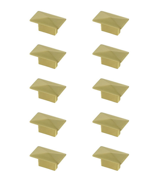 Elegant Furniture & Lighting - Perry 2in Brushed Gold Rectangle Knob Multipack (Set of 10) - KB2026-GD-10PK veiw 1