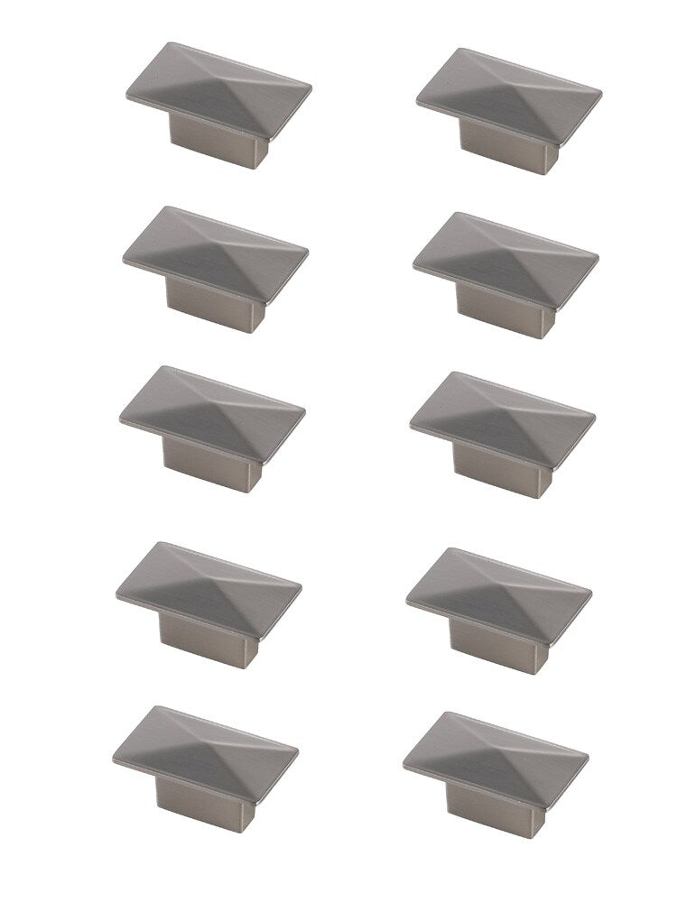 Elegant Furniture & Lighting - Perry 2in Brushed Nickel Rectangle Knob Multipack (Set of 10) - KB2026-NK-10PK veiw 1