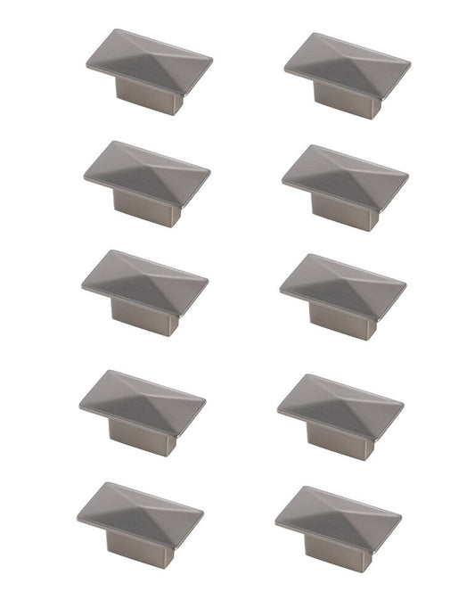 Elegant Furniture & Lighting - Perry 2in Brushed Nickel Rectangle Knob Multipack (Set of 10) - KB2026-NK-10PK veiw 1