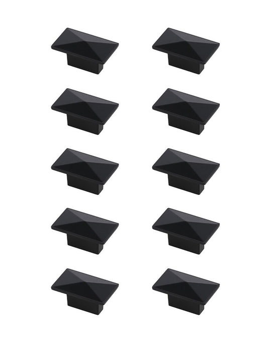 Elegant Furniture & Lighting - Perry 2in Matte Black Rectangle Knob Multipack (Set of 10) - KB2026-MB-10PK veiw 1