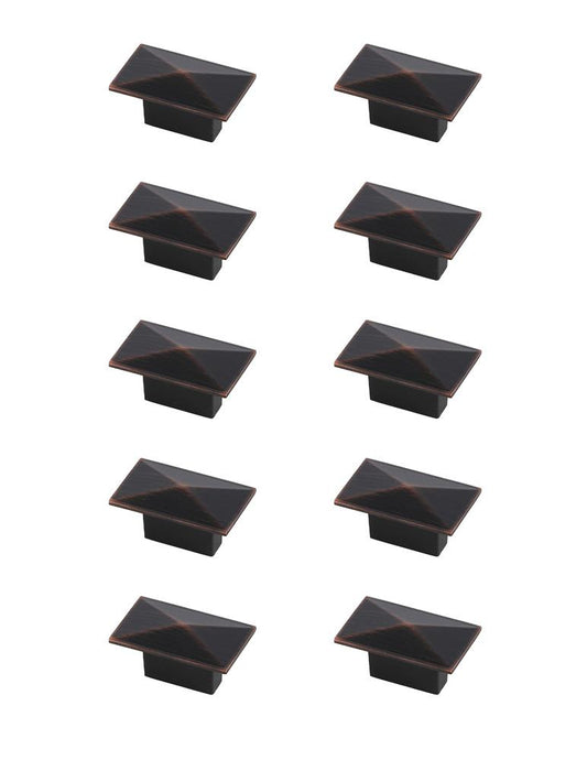 Elegant Furniture & Lighting - Perry 2in Oil-rubbed Bronze Rectangle Knob Multipack (Set of 10) - KB2026-ORB-10PK veiw 1