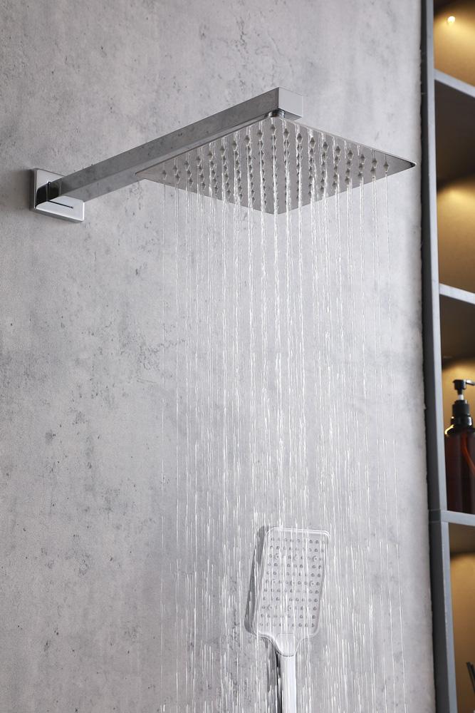 Elegant Furniture & Lighting - Petar Complete Shower and Tub Faucet with Rough-in Valve in Chrome - FAS-9004PCH veiw 4